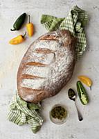 Cheese Jalapeno bread with Green jalapeno