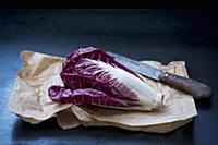 Radicchio di Treviso on a paper bag