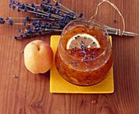 Apricot jam with lavender