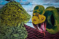 Граффити на улицах Каира, Египет, 12 февраля 2014.