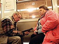 Фоторепортаж о пассажирах немецкого метро, Берлин,