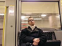 Фоторепортаж о пассажирах немецкого метро, Берлин,