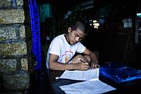 Myanmar / Yangon / 2014 / School on wheels / Boy w