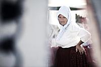Romania / Negreni / 2014 / Traditional women sells