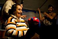 Romania / Negreni / 2014 / Local gipsy lady having