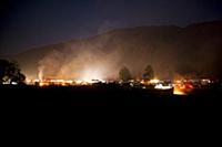 Romania / Negreni / 2014 / The valley at night.

©