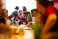 Romania / Negreni / 2014 / Gipsy family takes a br