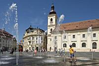 ROMANIA / Transylvania / Sibiu / Large Square / Fo