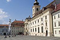 ROMANIA / Transylvania / Sibiu / Large Square / Ho
