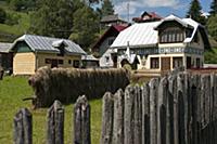 ROMANIA / Bukovina / Ciocanesti / traditional vill