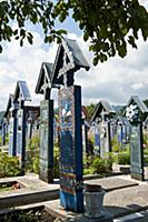 ROMANIA / Maramures / Sapanta / The merry cemetery