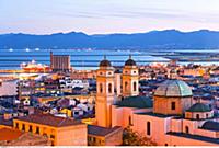 ITALY / Sardinia / ( Sueden ) / Cagliari / view fr