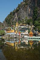 MYANMAR / Kayin State / Hpa-an / Bayin Nyi monaste