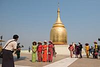 MYANMAR / Mandalay Division / Bagan / The golden B