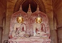 MYANMAR / Mandalay Division / Bagan / Twin Buddha 