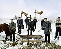 Ukraine / Karpatskoye / Funeral of an old lady Ann