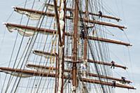 GERMANY / Bremerhaven / Sailors on the sailing shi