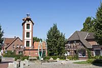 GERMANY / Lower Saxony / Buecken / Market square w