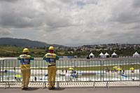 BRAZIL / Rio de Janeiro / 

Workers looking at  th