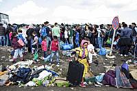 HUNGARY / Roeszke / 12.09.2015 / Up to 10000 migra