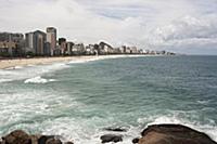 BRAZIL / Rio de Janeiro / View of Leblon and Ipane