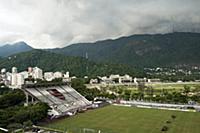 BRAZIL / Rio de Janeiro / View on soccer playgroun