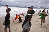 BRAZIL / Rio de Janeiro / Pilgrims in Copacabana b