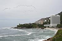 BRAZIL / Rio de Janeiro / View of Vidigal beach fr