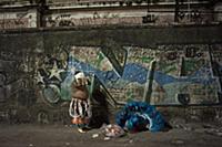 BRAZIL / Rio de Janeiro / Outside the Sambadrome M