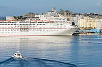 Cruise ship, Port, Old Town, San Juan, Puerto Rico