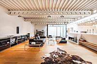 Living room inside a Bauhaus villa, Sauerland, Ger