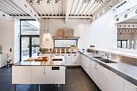 Open plan kitchen inside a Bauhaus villa, Sauerlan