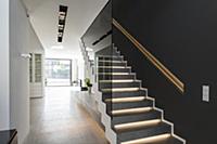 staircase of a modern architecture house in the Ba