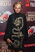 Яна Рудковская на вручении премии «RU.TV-2013» в М