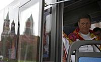 Эстафета Олимпийского огня, Москва, Россия, 7 октя
