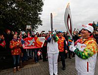 Эстафета Олимпийского огня, Москва, Россия, 7 октя
