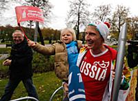 Эстафета Олимпийского огня, Москва, Россия, 7 октя