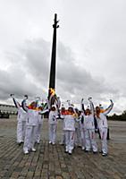Эстафета Олимпийского огня, Москва, Россия, 7 октя