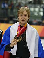 Евгений Плющенко на олимпиаде в Турине, 2006.