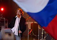 Лева - солист группы БИ-2. Москва, Россия. Июнь, 2