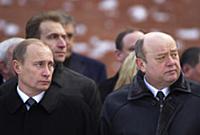 Президент России Владимир Путин и Михаил Фрадков