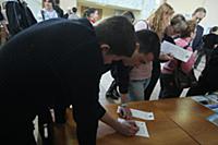 Ярмарка вакансий. Москва, Россия. 12 марта 2009.