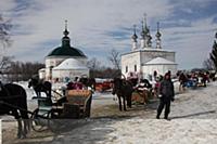 Суздаль зимой. Суздаль, Россия. 08 марта 2013.