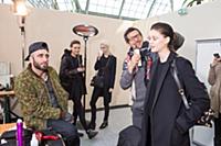 Бэкстейдж. Показ Guy Laroche осень/зима 2015-2016.