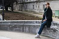 Модели после показа. Стритстайл. Показ Guy Laroche