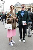 Стритстайл перед показом Chanel. Неделя моды в Пар
