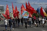 Первомайская демонтрация День весны и труда. Москв