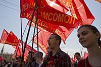 Первомайская демонтрация День весны и труда. Москв