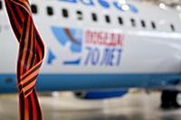 Самолет авиакомпании 'Победа'. Москва, Россия. 05 