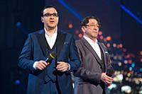 На съёмочной площадке во время прямого эфира проек